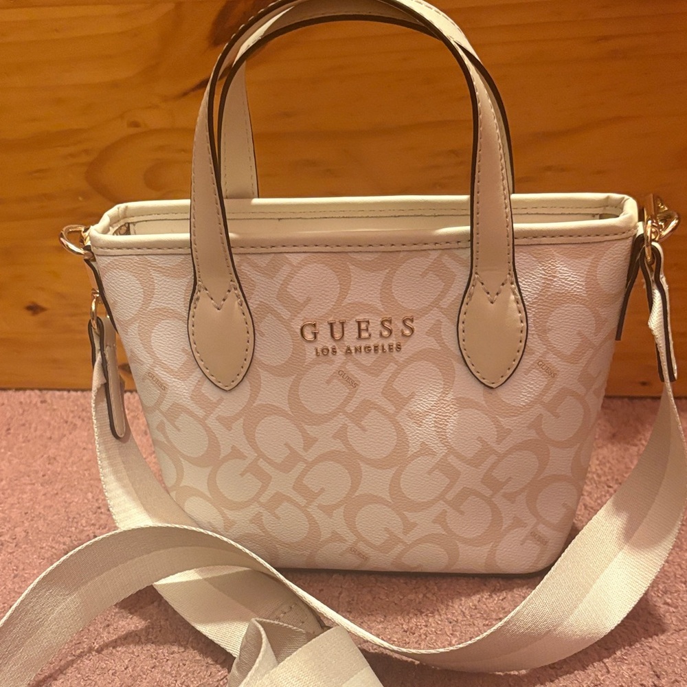 Guess Cream Crossbody Bag